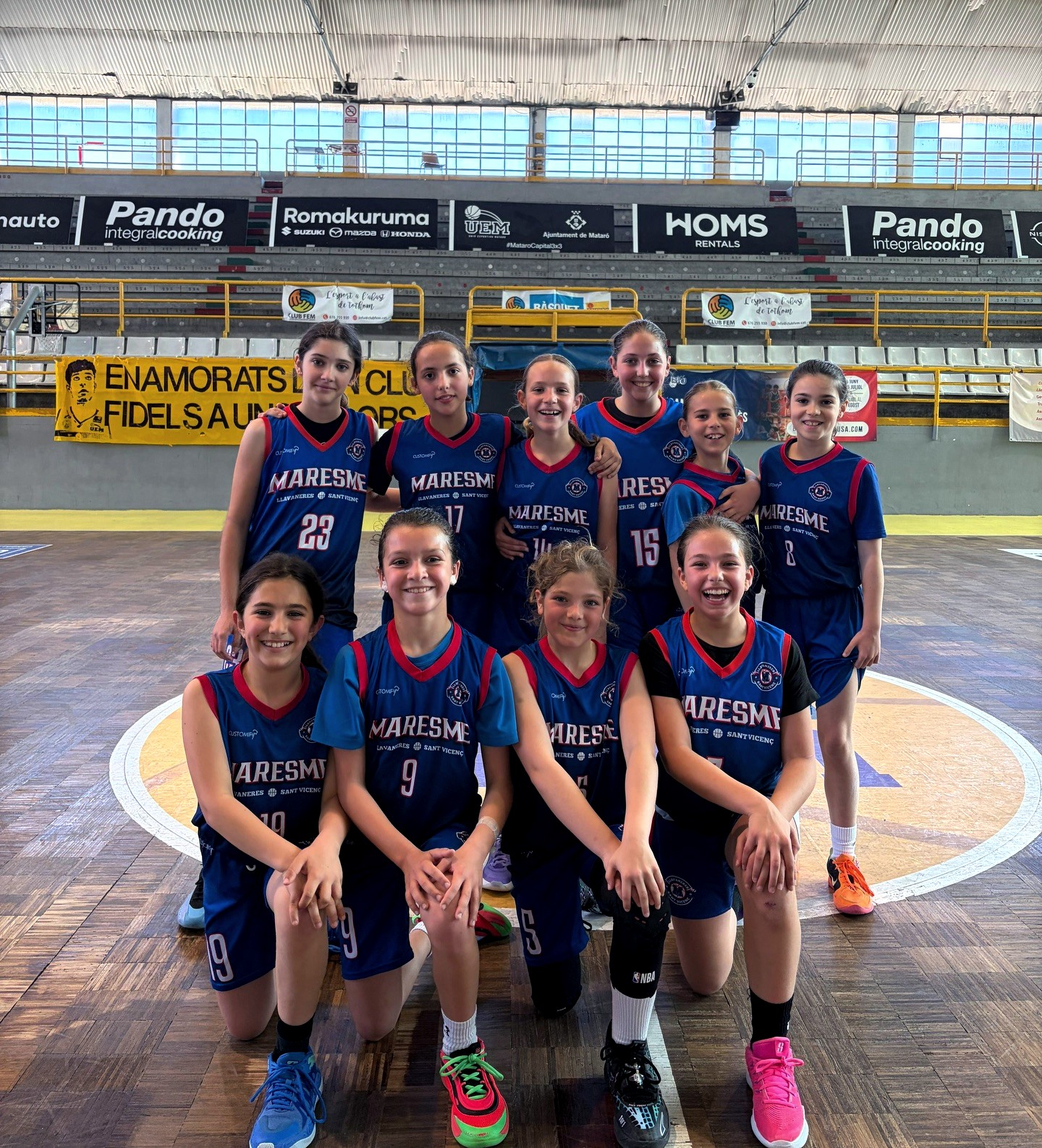 Equip femení a pista